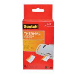 Scotch™ Thermal Pouches TP5853-25, 2.51 in x 4.21 in x 1.5 (64 mm x 107 mm) Luggage Tags with Loop 25 PK