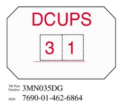 3M™ Diamond Grade™ Damage Control Sign 3MN035DG "DCUPS", 8 in x 12 in, 10 per pkg