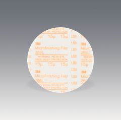 3M™ Microfinishing PSA Film  Disc 268L, 5 in x NH, 15 Micron, Type D, Die 500X, 25 per inner 250 per case