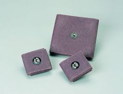Standard Abrasives™ A/O Square Pad 730415, 4 in x 4 in x 3/8 in, 1/4-20, 80, 100 per case