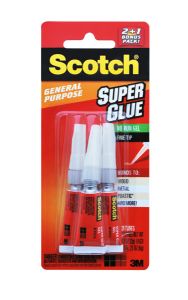 Scotch® Super Glue Gel 2+1 Bonus Pack, AD112BNS-T, .07 oz (2 g) Per Tube