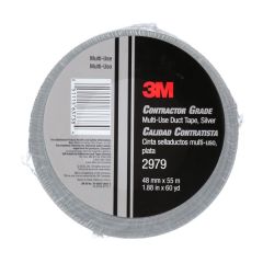 3M™ Contractor Grade Multi-Use Duct Tape 2979 Silver, 1.88 in x 60 yd 7.0 mil, 24 rolls per case Individual Wrapped