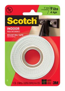 Scotch® Indoor Mounting Tape 110DC, .5 in x 75 in (12,7 mm x 1,90 m)