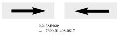 3M™ Diamond Grade™ Damage Control Pipe Sign 3MN605DG "Arrow", 6 in x 2 in, 50 per pkg