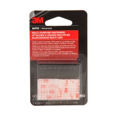 3M™ Multi-Purpose Fasteners, 04862, 1 in x 1 in, 4 pair per pack, 24 per case