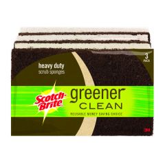 Scotch-Brite® Greener Clean Heavy Duty Scrub Sponge 87033, 8/3