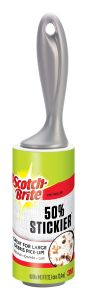 Scotch-Brite™ 50% Stickier Giant Surface Lint Roller 830GRS-80, 4.8 in x 44.1 ft (12.1 cm x 13.4 m), 4/1