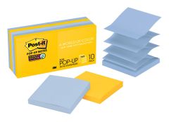 Post-it® Super Sticky Pop-up Notes R330-10SSNY, 3 in x 3 in (76 mm x 76 mm), in New York Colors