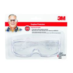 3M™ Over The Glass Safety Eyewear, 47031-WZ6, Clear Frame, Clear/Scratch Resistant Lens, 6/case