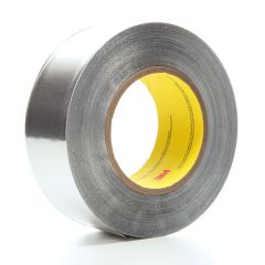 3M™ Heavy Duty Aluminum Foil Tape 438, Silver, 1000 mm x 55 m, 2 rolls per case