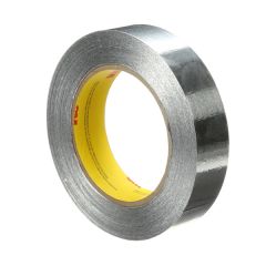 3M™ Aluminum Foil Tape 425, Silver, 25 mm x 330 m, 4.6 mil, 6 rolls per case Bulk