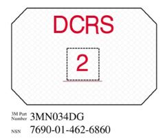 3M™ Diamond Grade™ Damage Control Sign 3MN034DG "DCRS", 8 in x 12 in, 10 per pkg