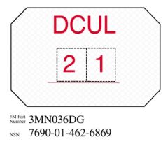 3M™ Diamond Grade™ Damage Control Sign 3MN036DG "DCUL", 8 in x 12 in, 10 per pkg