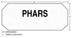 3M™ Diamond Grade™ Damage Control Sign 3MN048DG "PHARS", 10 in x 4 in, 10 per pkg