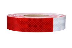 3M™ Diamond Grade™ Conspicuity Markings 983-32 Red/White, Premask, 2 in x 50 yd