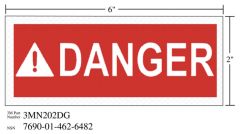 3M™ Diamond Grade™ Safety Sign 3MN202DG "DANGER", 6 in x 2 in, 10 per pkg