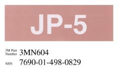 3M™ Diamond Grade™ Damage Control Pipe Sign 3MN604DG "JP-5", 6 in x 2 in, 50 per pkg