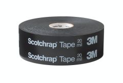 3M™ Scotchrap™ Vinyl Corrosion Protection Tape 50, Printed, 4 in x 100 ft, Black, 12 rolls/case, BULK