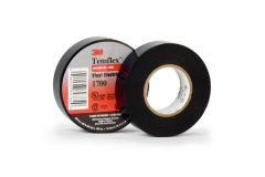 3M™ Temflex™ Vinyl Electrical Tape 1700, 2 in x 36 yds, Black, 25 rolls/case, BULK