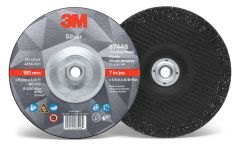 3M™ Silver Depressed Center Grinding Wheel, 87448, T27 Quick Change, 7 in x 1/4 in x 5/8-11 in, 10 per inner, 20 per case