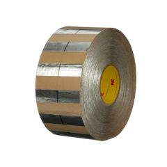 3M™ Aluminum Foil Headliner Tape 12150 Silver, 95 mm x 95 m, (47.5 mm x 47.5 mm pieces side by side), 4000 pieces per roll 3 rolls per case Bulk