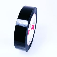 3M™ Polyester Film Electrical Tape 1350F-2, Black, 24 in x 72 yds, 3-in paper core, Log roll