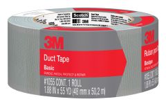 3M™ Basic Duct Tape, 1055, 1.88 in x 55 yd (47,7 mm x 50,2 m), 24 rolls/case