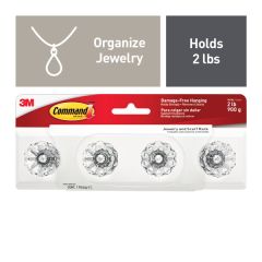 Command™ Jewelry and Scarf Rack HOM-18CR-ES
