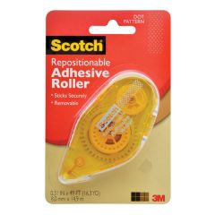 Scotch® Adhesive Roller Repositionable 6055-RPS, .31 in x 49 ft, Blue Dispenser
