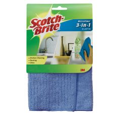 Scotch-Brite® 3-in-1 Microfiber Cloth, 9070-M, 12/1, 1 pack