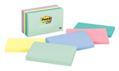 Post-it® Notes 655-AST, 3 in x 5 in (76 mm x 127 mm), Marseille colors