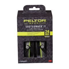 Peltor™ Sport Shotgunner™ II Low-Profile Hearing Protector, 97040-PEL-6C, 24 NRR Black/Gray