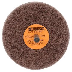 Standard Abrasives™ Buff and Blend GP Wheel 880715, 4 in x 2 Ply x 1/4 in A VFN, 5 per case