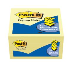 Post-it® Pop-up Notes 3301-4CY, 3 in x 3 in (76 mm x 76 mm)