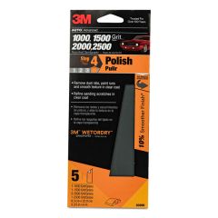 3M™ Wetordry™ Sandpaper, 03006, Assorted Fine Grits, 3 2/3 inch x 9 inch