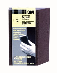 3M™ Drywall Sanding Sponge CP-042, 2 7/8 in x 4 7/8" in x 1 in (7.30 cm x 12.3 cm x 2.54 cm)