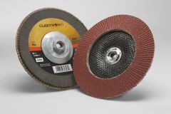 3M™ Cubitron™ II Flap Disc 969F, T29 Quick Change, 7 in x 5/8-11, 60+, 5 per case