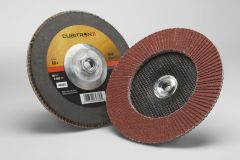 3M™ Cubitron™ II Flap Disc 969F, T27 Quick Change, 7 in x 5/8-11, 60+, 5 per case