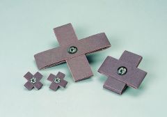 Standard Abrasives™ A/O Cross Pad 723169,  8PLY 1 x 1 in x 3/8 in, 8-32, 80, 100 per inner 1000 per case