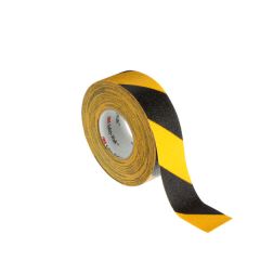 3M™ Safety-Walk™ Slip-Resistant General Purpose Tapes and Treads 613, Black/Yellow Stripe, 2 in x 60 ft, Roll, 2/case