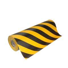 3M™ Safety-Walk™ Slip-Resistant General Purpose Tapes and Treads 613, Black/Yellow Stripe, 24 in x 60 ft, Roll, 1/case