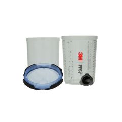 3M™ PPS™ Series 2.0 Spray Cup System Kit, 26325, Large (28 fl oz, 850 mL), 125 Micron Filter, 1 kit per case