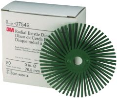 Scotch-Brite™ Radial Bristle Disc, 3 in x 3/8 in 50, 4 per case