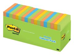 Post-it® Notes, 654-18BRCP, 3 in x 3 in (76 mm x 76 mm), 18 Pads/Pack, 100 Sheets/Pad