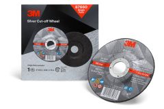3M™ Silver Cut-Off Wheel, 87660, T27, 4.5 in x .045 in x 7/8 in, Single Pack, 10 per case