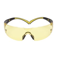 3M™ SecureFit™ Safety Glasses SF403SGAF-YEL, Yellow/Black, Amber Scotchgard™ Anti-fog Lens, 20 EA/Case