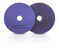 Scotch-Brite™ Purple Diamond Floor Pad Plus, 13 in, 5/case