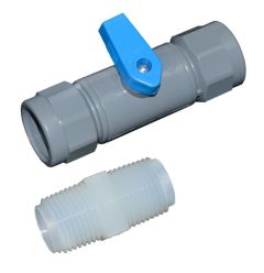 Shut-Off Ball Valve Kit, 1/2" NPT 6216501, For use with 3M™ High Flow Series Foodservice NH3 Heads, 12 Per Case