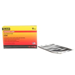 Scotch® Vinyl Mastic Pad 2200, 2-1/2 in x 8-1/2 in, Black, 20 pads/carton, 100 pads/case