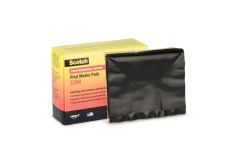 Scotch® Vinyl Mastic Pad 2200, 1-1/2 in x 2-3/8 in, Black, 20 pads/carton, 100 pads/case